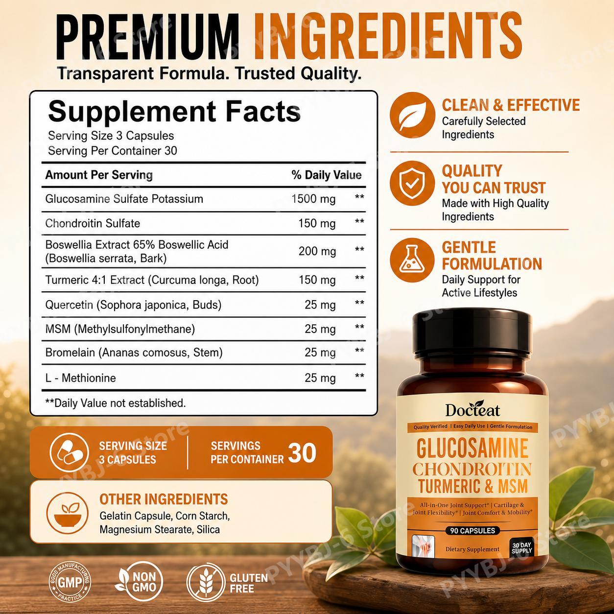 Docteat Glucosamine Chondroiti - Glucosamine Chondroitin Joint review and price